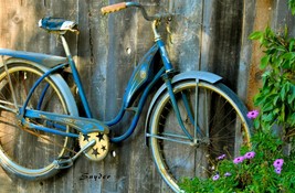 Western Flyer Vintage Bicycle by Floyd Snyder Cycling Vintage Bike Canvas 20x30 - £197.04 GBP