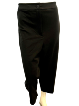 Eileen Fisher Black Tapered Capri Pant Knit Flat Front Size 2X NWT - £59.75 GBP