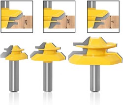 1/2&quot; Router Bit 45 Degree Glue Joint Lock Miter, Aplus Woodworking Cutte... - $45.92