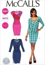 McCalls Sewing Pattern 6801 Dress Misses Size 18-24 - $6.14