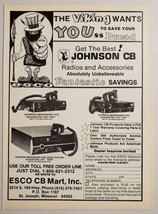1977 Print Ad Johnson CB Radios ESCO CB Mart St Joseph,Missouri - £9.12 GBP