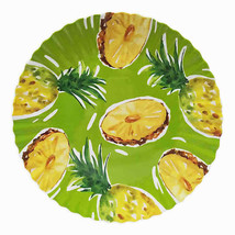 Fruit Salad Melamine Dessert App Plates 8.5&quot; Set of 4 Coastal Summer Bea... - £28.55 GBP