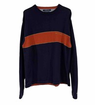 Tommy Hilfiger Sweater  Tommy Spell Out On Chest Mens Size Large Orange ... - $16.84