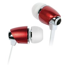 Bell&#39;O Digital BDH441RD In-Ear Headphones with Precision Bass, Red - £14.14 GBP