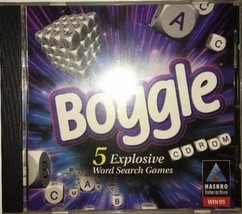 Boggle Juego PC (1997) Hasbro Interactivo Win &#39; 95-TESTED-RARE Vintage-S... - $16.72