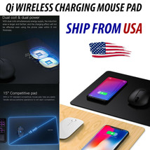 15&quot; Gaming Mouse Pad Anti-Slip w/ Integrated 10W Qi Wireless Charger JAKCOM MC2 - £17.07 GBP