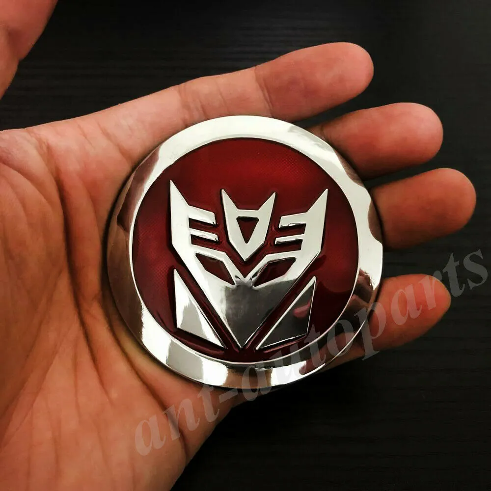 3D  Chrome Transformers Autobot Deception Auto  Emblem Decal Sticker - £37.45 GBP