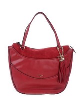 GUESS SOLENE Bordeaux Red Faux Leather and Suede Shoulder Bag - £47.16 GBP
