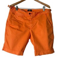 Psycho Bunny Shorts Men Size 36 Orange Chino Triumph Spice Adjustable Waist - $34.65