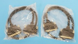 Lot Of 2 New United Electronic Ind. DNA-CBL-37S MALE-FEMALE Cables 37 Way - $99.95