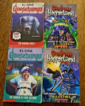 Lot of 4 R.L Stine Goosebumps  and Horrorland Scholastic Paperbacks 1990s - $13.10