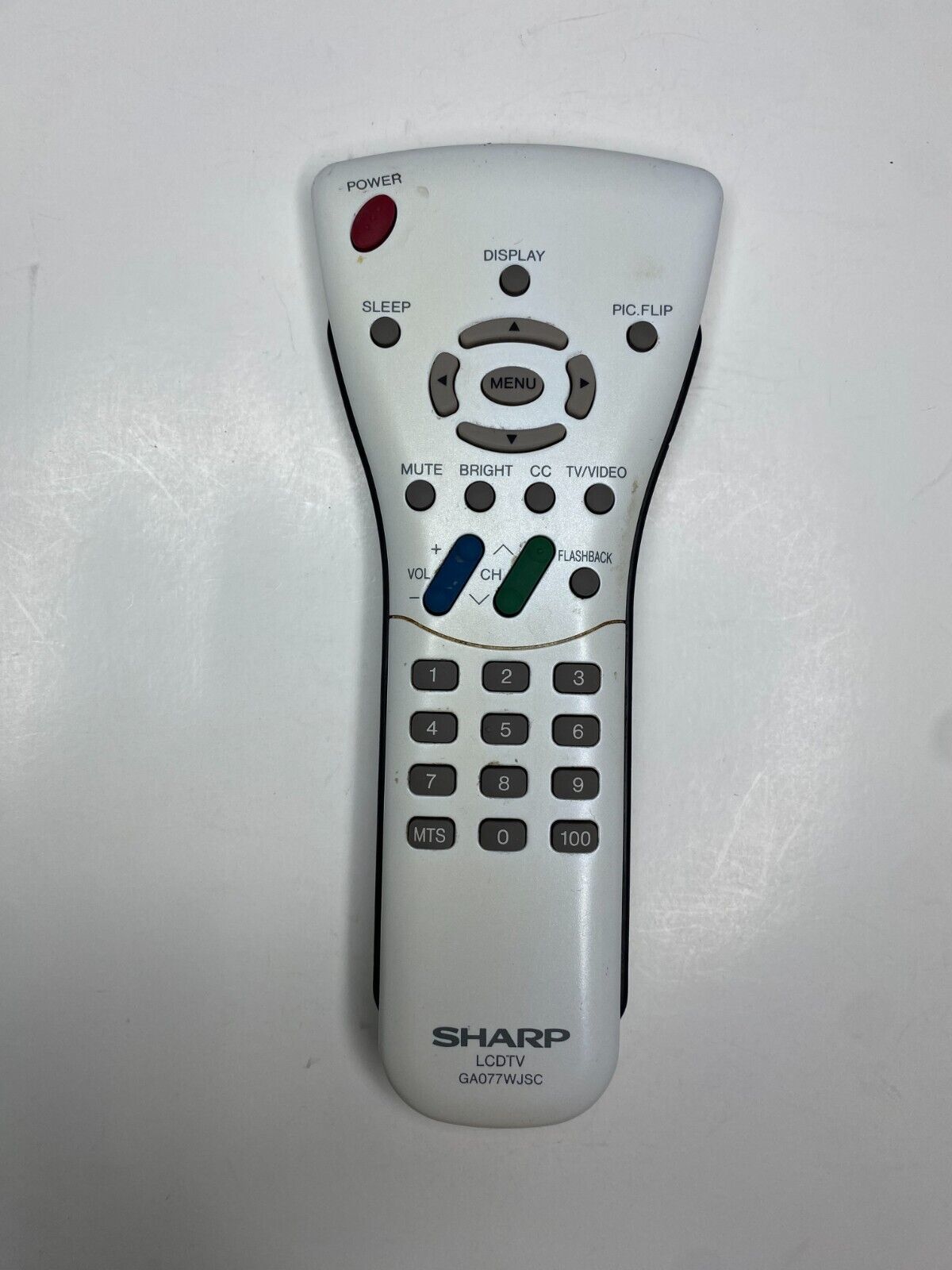 Sharp GA077WJSC LCD TV Remote for LC-15E2U 20E1UM 13E1U 20E2U 15E1U 13KSU 15E1UM - $8.95