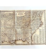 Map Chronology South Civil War Reproduction 2004 24 x 18&quot; Military Histo... - $29.99