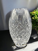 Vintage Crystal Clear Industries Vase  8&quot; MCM Boho - $24.74