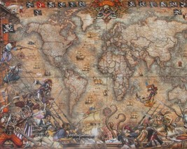 Educa Pirate's Map 2000 pc Jigsaw Puzzle Treasure  - $29.69