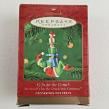 Hallmark Keepsake Tree Ornament Gifts For The Grinch Who Stole Christmas Vintage - £38.75 GBP