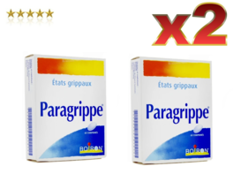2 PACK Boiron Paragrippe in flu conditions x60 tablets - $26.99