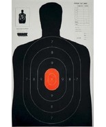 B27E Shooting Targets 50 Black w/red ctr. silhouettes - Qty:50 - €36,89 EUR