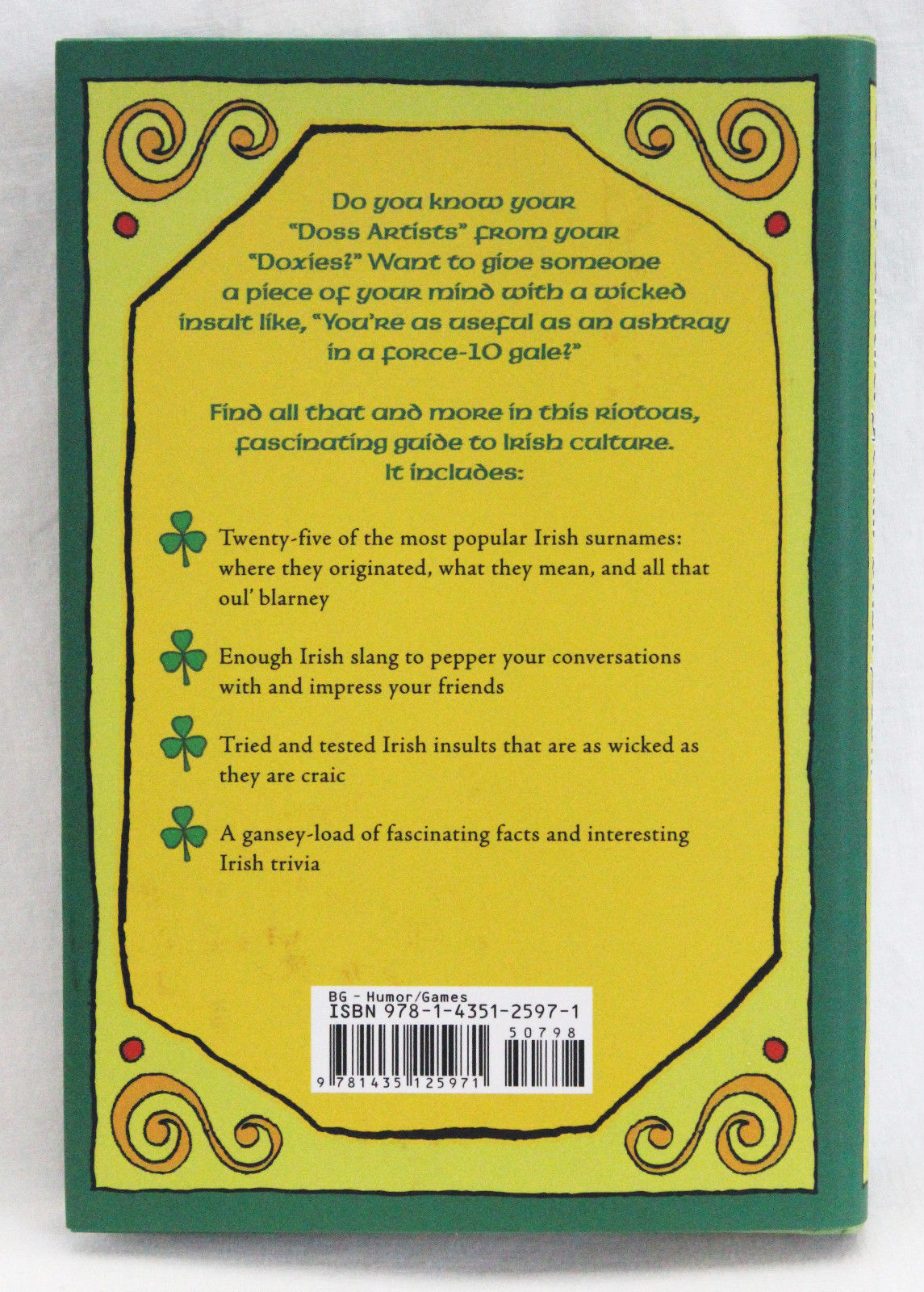 Not Another Feckin' Irish Book - Irish Humor, Whit, Insults,Trivia & Surnames ! Item image 2