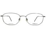 Marchon Eyeglasses Frames FLEXON 600 GUNMETAL Grey Rectangular 54-18-145 - $74.58