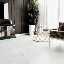 (Marble Look) Tile Flooring Waterproof Self Adhesive Removable Grey Vinyl Floor  - $89.00