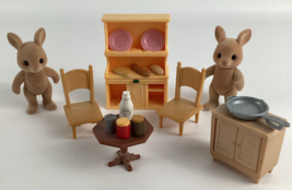 Calico Critters Hopper Kangaroo Figure Kitchen Playset Sylvanian Families Epoch - $39.55