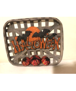 Halloween wood Tobacco Basket - SALE - £30.46 GBP