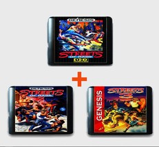 Streets of Rage 1 2 3  for Sega Genesis Mega Drive Simpsons Street Fighter Bison - £13.32 GBP+