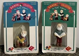 FIBRE CRAFT SANTA CLAUS MINIATURES Cecilia Determan Christmas 1993  #482... - $9.60