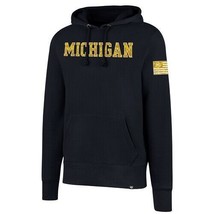 &#39;47 Michigan Wolverines NCAA Operation Hat Trick Men&#39;s Navy Hoodie Sweatshirt - £47.94 GBP