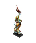 Large Italian Murano Glass Multicolor Ribbon Sculpture by Sergio Costantini - $2,173.05