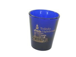 Cobalt Blue Toledo Lighthouse Shotglass Shot Glass Glass 34433 - $11.88