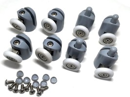 8 Pcs Shower Door Rollers/Runners/Wheels/Pulleys 25Mm Diameter Bathroom - £19.41 GBP