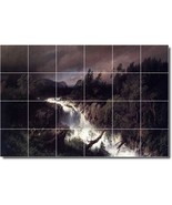 Herman Herzog Waterfalls Painting Ceramic Tile Mural BTZ04263 - $328.24 CAD+