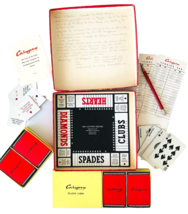 Vintage 1955 Calypso Game Board 2 Decks Playing Cards Rules In Red Box  - £11.62 GBP