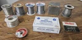 7 Vtg Solid Wire Solder Spools Various Canfield Willard Flo Temp Stay Br... - £58.74 GBP