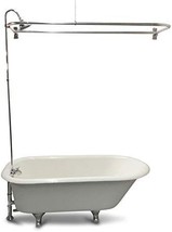 Rx2300J Jumbo Clawfoot Tub Add-A-Shower From My Plumbingstuff -, Curtain Rings - £228.57 GBP