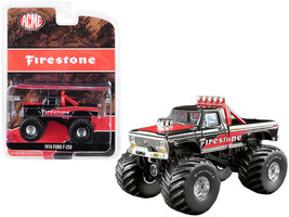 1974 Ford F-250 Monster Truck Firestone Black Red ACME Exclusive 1/64 Diecast Ca - £19.39 GBP