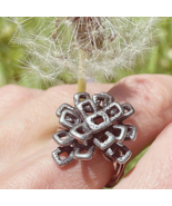 Starburst Sterling Silver Ring Unique 1970s Silver Rings Jewelry HOLIDAY... - $4,294.94 MXN