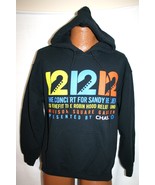 12.12.12 HURRICANE SANDY Concert Hoodie Sweatshirt M Rolling Stones Roge... - $740.09 MXN