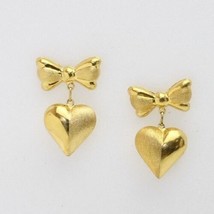 18k gold heart earring from Singapore #22 - £167.20 GBP