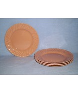Franciscan China Coronado Coral / Beige Glossy 4 Luncheon Plates - $168.24 MXN
