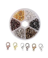 120 Lobster Clasps Assorted Lot BULK Findings Wholesale Silver Bronze Go... - $19.79