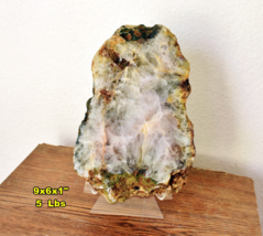 Large QUARTZ Crystal Geode Slab from Brazil * Natural Color * 9x6x1&quot; - £44.90 GBP
