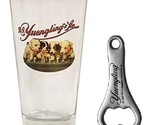Yuengling Brewery Dogs Traditional Beer Pint Glass &amp; Bottle Opener Set - £26.36 GBP