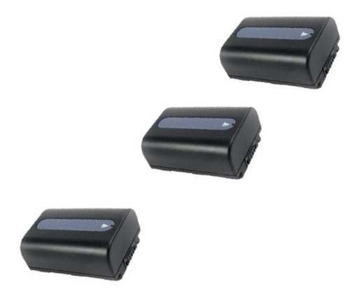 THREE 3X Batteries for Sony NP-FH30 NP-FH40 NP-FH50 NP-FH60 DCR-HC5 DCR-HC7 HC8 - £42.43 GBP