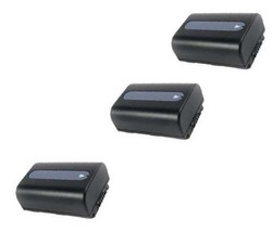 THREE 3X Batteries for Sony NP-FH30 NP-FH40 NP-FH50 NP-FH60 DCR-HC5 DCR-... - $53.95