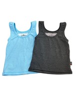 T2love NWT Kids Tank Tops Size 2 Blue or Gray Soft Polyester Blend Sleev... - $30.08 CAD