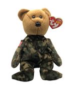 TY Beanie Babies Hero Bear 8 inches DOB 3/12/2003 Military USO Bear - $16.77 CAD