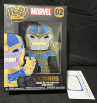 Funko Pop! Pin Marvel Thanos #02 Enamel Pin XL Metallic with removable stand - £21.69 GBP
